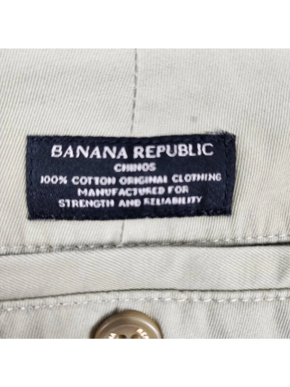 Banana Republic Pants Men 31x32 Brockton Beige Greenish Emerson Chino Pant NWT